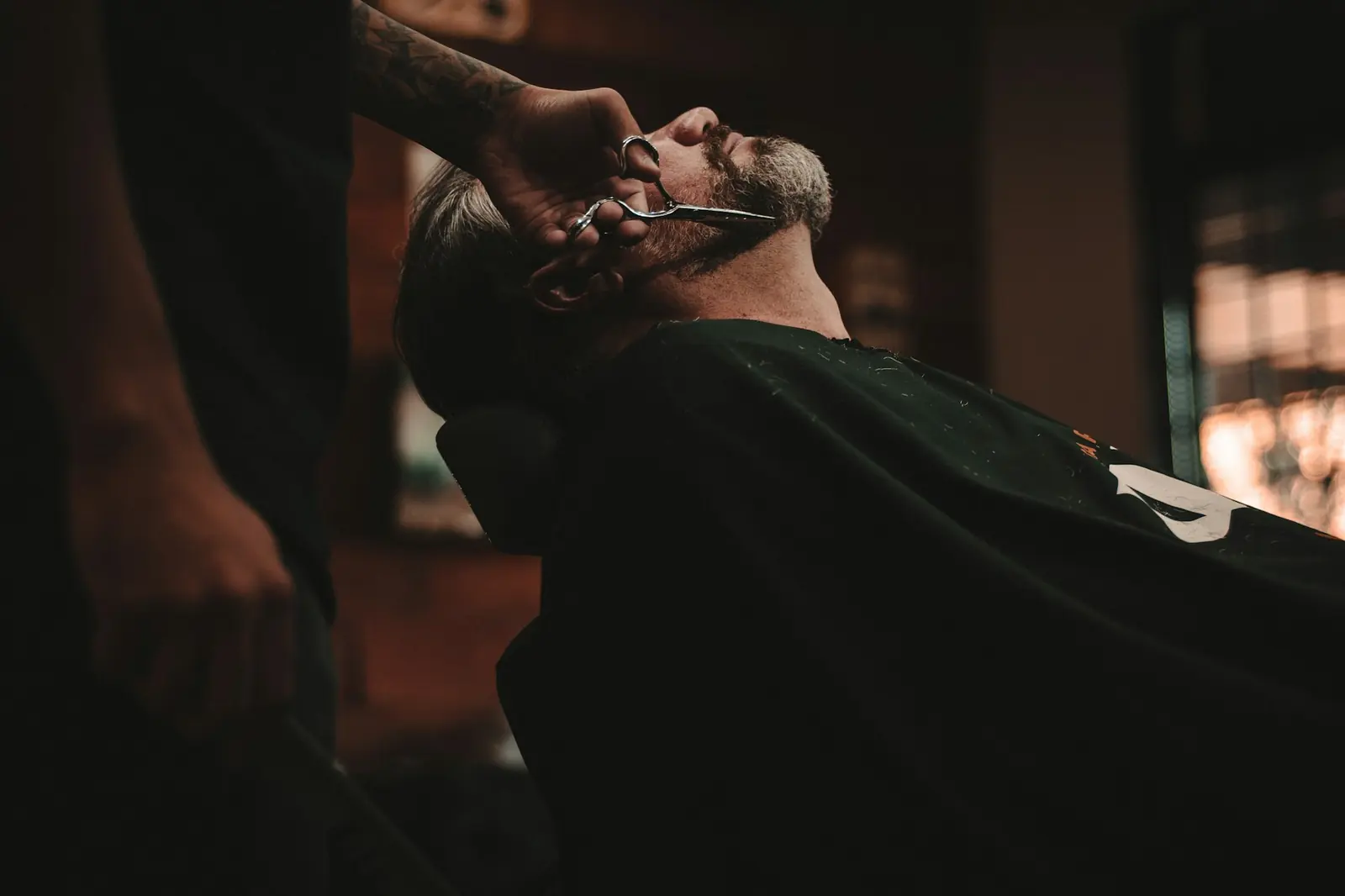 Client in the chair at Fade & Co.