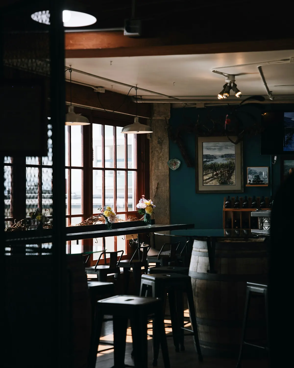 The dining room